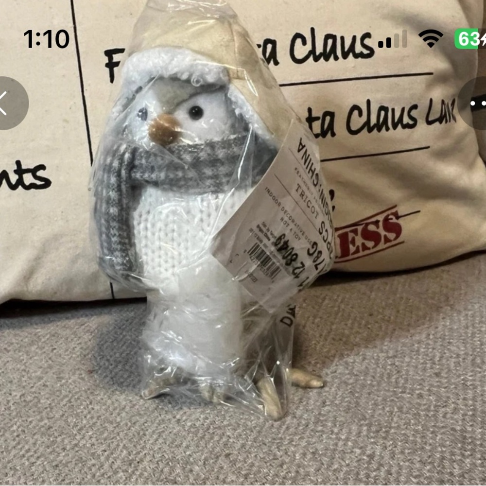 Wondershop Winter Bird Tricot with Scarf and Hat NWT